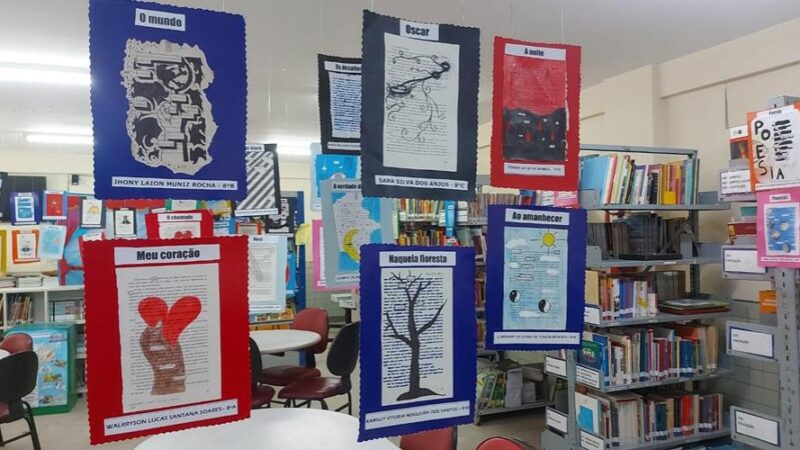 Escola promove Exposição de Poesia Blackout para incentivar leitura e escrita criativa