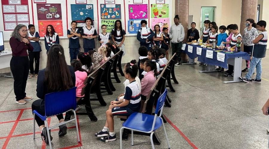 Projeto de Alimentação Saudável é elaborado pela escola visando ao desenvolvimento dos alunos