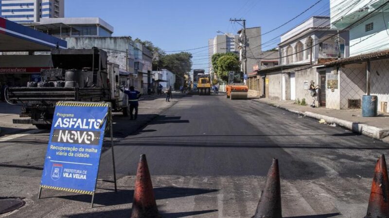 Programa Asfalto Novo revitaliza Rua de Divino Espírito Santo com recapeamento