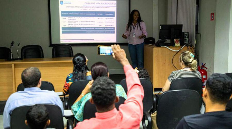 ​Lideranças conhecem projeto da macrodrenagem do Canal do Congo