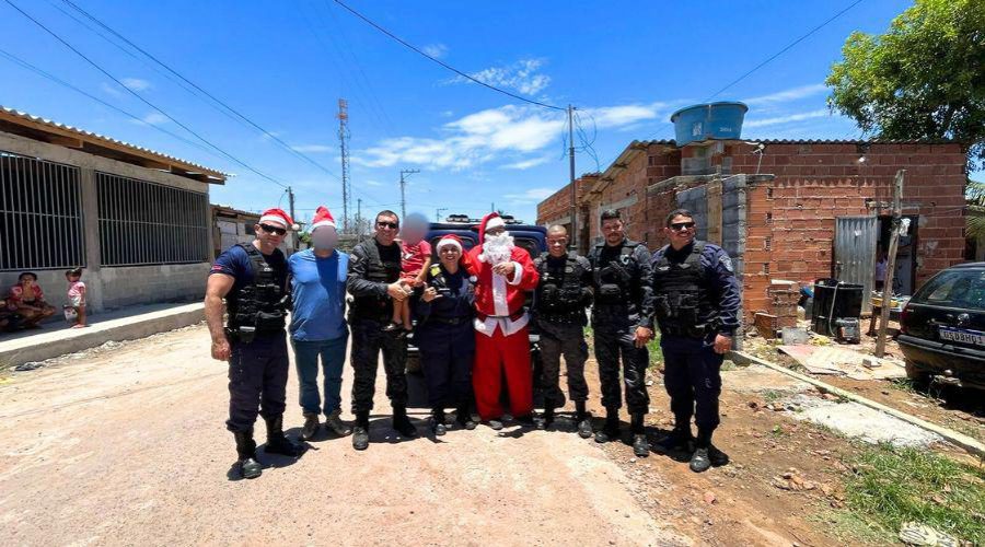 ​Guarda Municipal e Polícia Civil promovem ação solidária no Natal