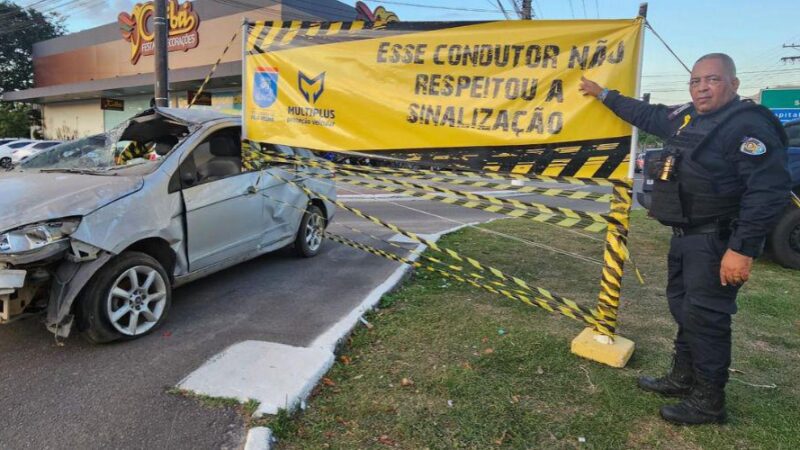 Guarda Municipal de Vila Velha promove ação impactante no “Maio Amarelo”