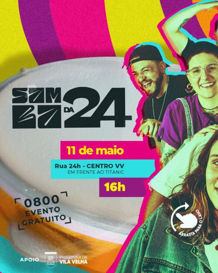 Samba da 24 Ilumina as Ruas de Vila Velha com Música e Solidariedade