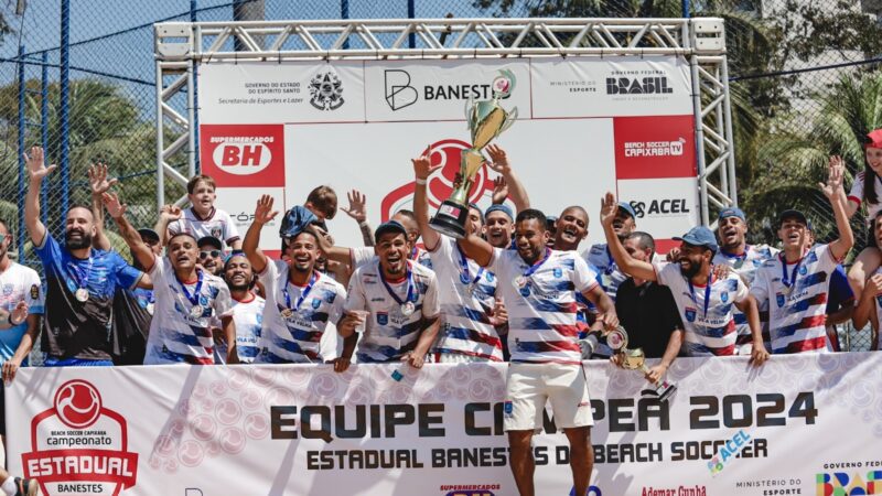 Vila Velha conquista o título de campeão estadual de beach soccer neste domingo