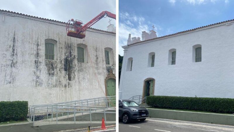 Igreja do Rosário recebe obras de restauração para manter seu patrimônio histórico