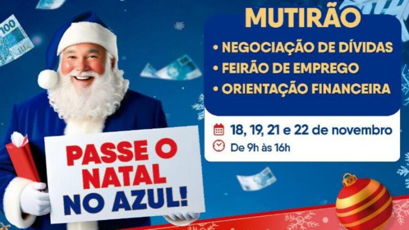 O Mutirão de Negociação de Dívidas continua nesta quinta e sexta-feira