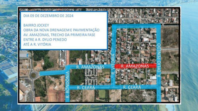 Trânsito será alterado no Jockey de Itaparica para execução de obras