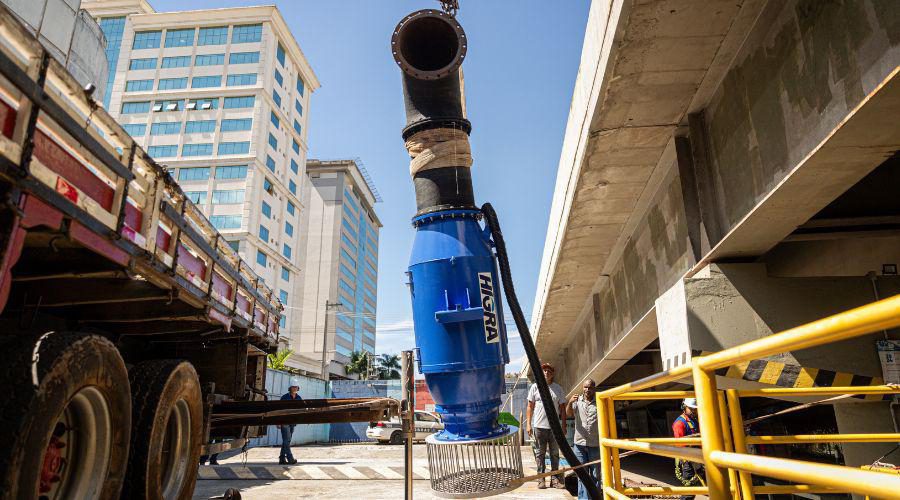 Vila Velha reforça abastecimento com três novas bombas em estações de bombeamento