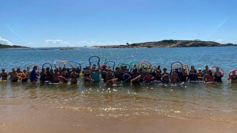 Aulão de dança no mar estreia nesta quarta-feira na Praia da Costa