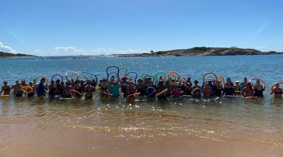 Aulão de dança no mar estreia nesta quarta-feira na Praia da Costa